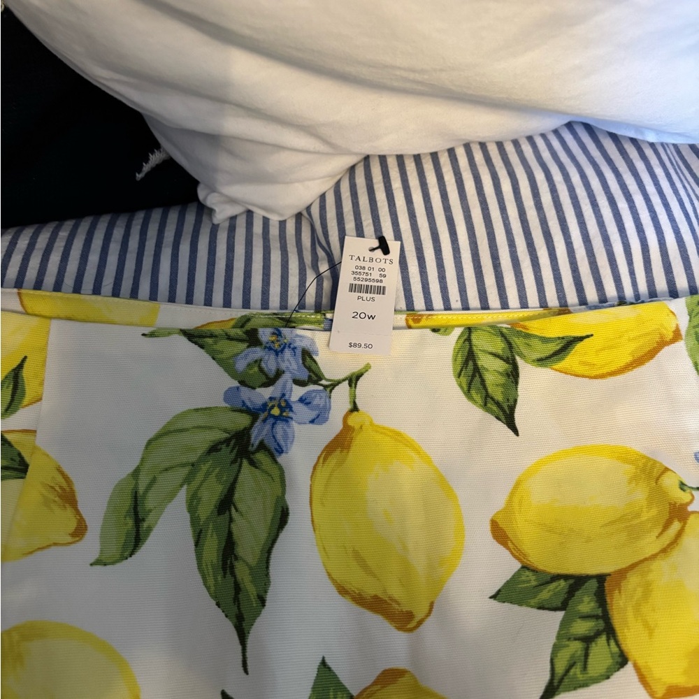 Talbots Lemon Print Skirt